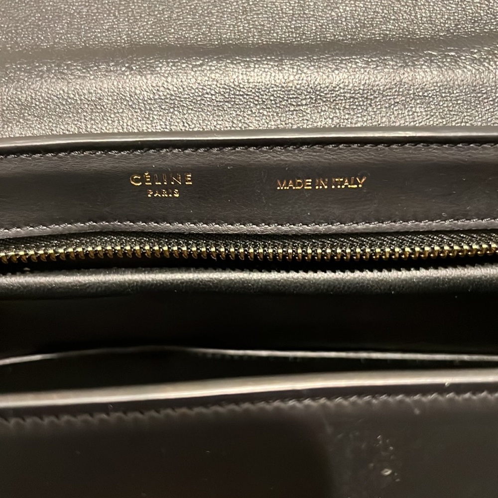 Celine tricolor Trapeze Bag pony hair - Picture 4 of 6